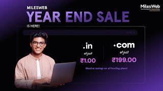 Year-End Web Hosting Sale | Get .COM & .IN Domains at Discounted Rates