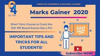 Creative commerce coaching classes welcomes you| CLASS 12 MPBOARD Exams 2019-20| MARKS GAINER 2020|