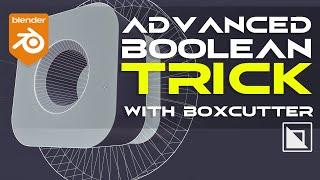 Advanced boolean TRICK with Boxcutter - Blender hard surface tutorial