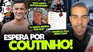 VEGETTI ESTÁ ANIMADO PARA JOGAR AO LADO DE COUTINHO NO VASCO; SITUAÇÃO DE RAFAEL PAIVA SERÁ DEFINIDA