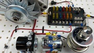 Hotrod | Race car | Drift car Wiring for Beginners. (Alternator Battery Switch Fuse Box Starter)