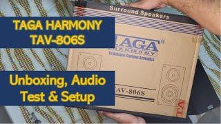 Taga Harmony TAV - 806S Surround/Bookshelf Speakers - UNBOXING & REVIEW - Best in 10k INR