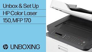 Unbox and Set Up the HP Color Laser 150, MFP 170 Printer Series | HP Laser | HP