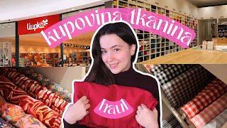 Odlazak u trgovinu materijala za ŠIVANJE i kupovina tkanina | Liupka haul 