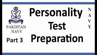 Join Pak Navy  | Personality Test Preparation or Psychology test | Psychology Studies | Part 3