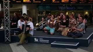 Royal Birmingham Conservatoire’s Folk Ensemble at New Street station