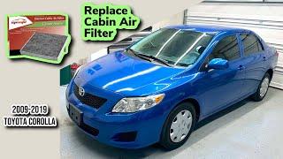 How To Replace Cabin Air Filter Toyota Corolla 2009-2013