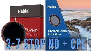 Haida CPL & VDN filter, 2 in 1 variable neutral density filter made easy