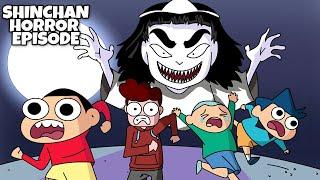 When Shinchan reacts to horror videos | Ft. NOT YOUR TYPE | Shinchan horror episode