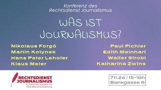 Was ist Journalismus? - Konferenz des Rechtsdienst Journalismus