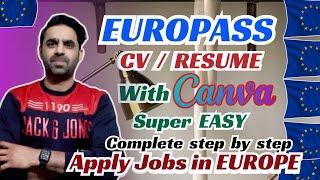 EUROPASS CV RESUME 100% EASY| Complete Guide