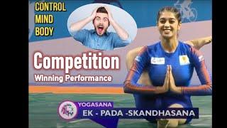 Mind-blowing!!!! Madhu Verma Yogasana Competition Performance!!!