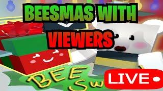 LIVEHelping with snowbears, robo parties, quests and stickers| Roblox Bee Swarm Simulator