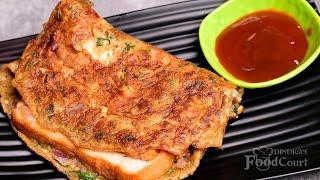 Bread Omelette/ Quick Breakfast Recipe