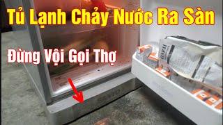 Tủ lạnh bị chảy nước ngăn mát ra sàn nhà | Cách kiểm tra và xử lý đơn giản nhất