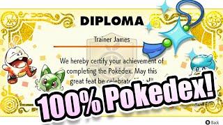 I Completed The Pokémon Scarlet and Violet Pokédex and Earned the Shiny Charm!