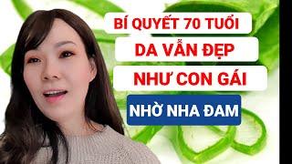 70 years old but SKIN BEAUTY  as a girl by using aloe vera this way | beauty - health