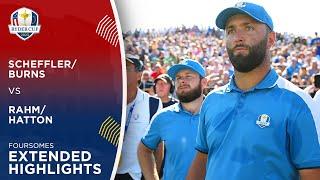 Scheffler/Burns vs Rahm/Hatton Extended Highlights | 2023 Ryder Cup