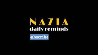 Nazia daily reminders :- intro video #shorts