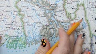 ASMR ~ Barisal, Bangladesh History & Geography ~ Soft Spoken Map Tracing Google Earth