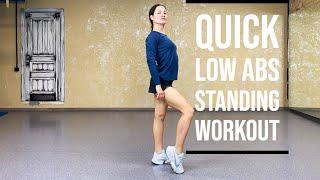Low abs Standing Workout |  Get Ripped ABS IN 5 Minutes | WITHOUT EQUIPMENT | 4K