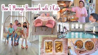 How I manage Daily Housework with 3 Kids| Create a Summer Routine for Kids| Kids Recipes #Yaheetech