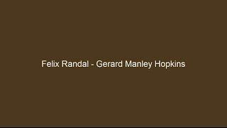 Felix Randal by Gerard Manley Hopkins