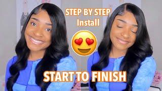 Start To Finish Wig Install & Style ft. Bestlace Wig | Eva Williams