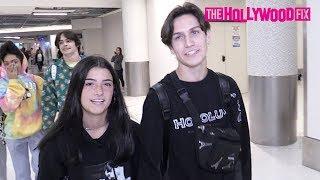 Charli D'Amelio & Chase Hudson Confirm Their Relationship & Do A TikTok With Fans At LAX Airport