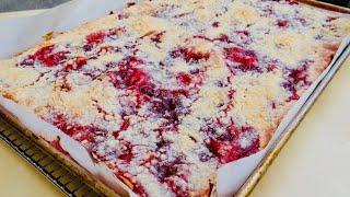  Oma's German Cherry Cake! Family favourite recipe! Kirsch streusel-kuchen