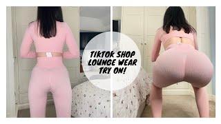 4K | TikTok Shop | Lounge Wear Haul | Try On | Squat & Stretch Test | Transparent?