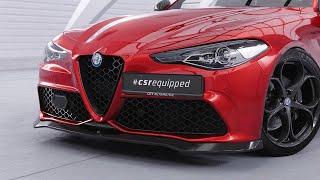 Front Splitter for Alfa Romeo GiuliaㅣCSL782ㅣ@csr-automotive