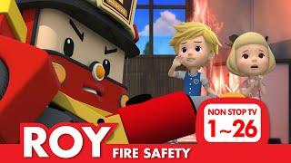 [Fire Safety with ROY] Full Episodes│1~26 Episodes│2 Hour│Robocar POLI TV