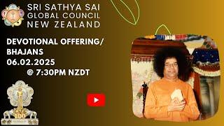 Sri Sathya Sai Global Council New Zealand Bhajans/Offering || 06/02/2025