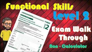 Functional Skills Maths Level 2   Full Non calculator Exam