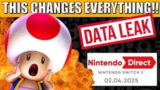 RUMOR: The BIGGEST Switch 2 Leak JUST DROPPED Before The Switch 2 Direct