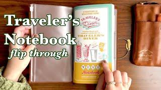 Traveler’s Notebook Diner - Full Flip Through | TN Creative Journal, Memory Keeping