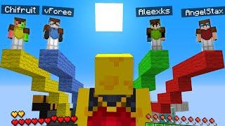 JUGUÉ vs YOUTUBERs PROs de BEDWARS en Minecraft!!