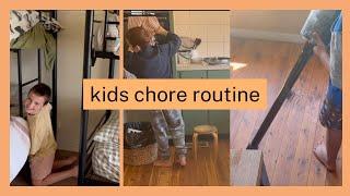 How I keep a clean home with 6 kids./My kids chore routine