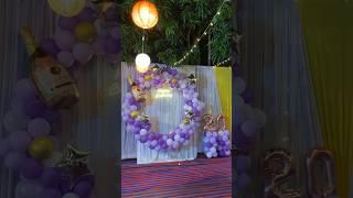 Birthday decorations!! #birthdaydecoration #birthdaydecorationideasathome  #purpletheme