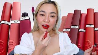 L'OREAL INFALLIBLE MATTE RESISTANCE SWATCHES AND WEAR TEST!