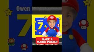 How to design a #mario themed poster in #Photoshop #GraphicDesign #shorts