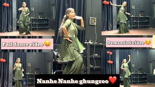 Nanhe Nanhe ghungroo ️|| viral dance video || dance with anshika || demanded video ||