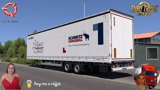 Euro Truck Simulator 2 (1.50) Trailer Schmitz S.CS MEGA by Sogard3[v1.0][1.50] + DLC's & Mods