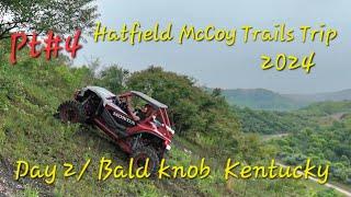 Pt 4/Hatfield McCoy Trails Trip 2024/ Bald Knob Kentucky /Honda Talon Has To Get Winched Up !