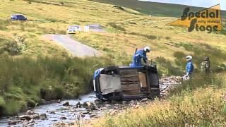 Sean & Iain Robson Crash out of the 2013 Tyneside Stages Rally