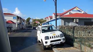 ST Bart's: Driving through the whole town of Gustavia, by Air Port, ST Jean, Lorient ST Barts