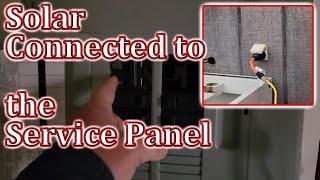 DIY How I Connect Solar to Off Grid Cabin Service Panel / Breaker Box