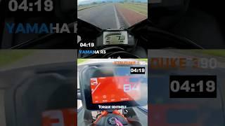 Duke 390 vs R3 (0-100) #ktm #race #r3 #yamaha #dragrace #speed #duke390 #fast #racing