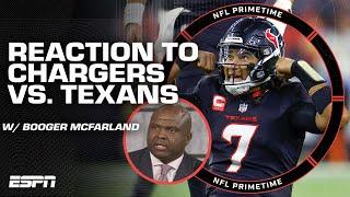 C.J. Stroud played his BEST FOOTBALL vs. the Chargers! - Booger McFarland | NFL PrimeTime